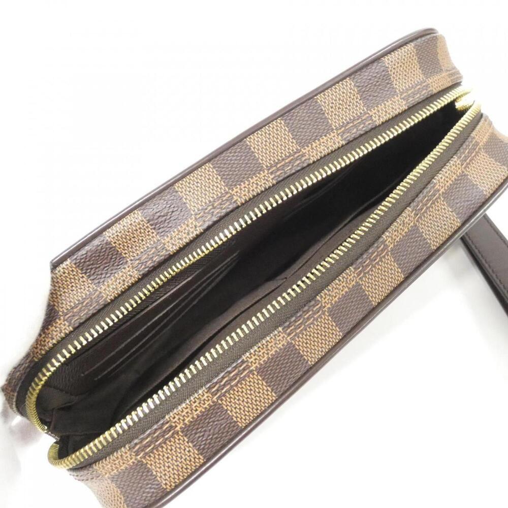 LOUIS VUITTON Authentic Brown Damier Pochette Mini Bag - Picture 7 of 7